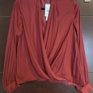 All in Favor Draped Blouse